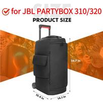 Apsauginis garsiakalbio dėklas JBL PARTYBOX 310/320/520/710 garsiakalbiui, laikymo krepšys su užtrauktuku ir kišene mikrofonui, dvipusis laikymo krepšys