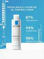 La Roche-Posay EFFACLAR K(+) + B5 Toniko Rinkinys 200ml×2 | Riebalų Kontrolė & Ramina ir Atkuria Odą su Spuogais K(+)200ml