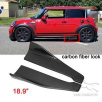 Car Skirt Spoiler Rear Lip Side Skirt Winglets Diffusers Extension Rocker Splitters Corner Valance For Mini Cooper Glossy Black