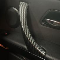 Kairė Dešinė Automobilio Interjero Aksesuarai Šoninė Vidinis Priekinių Durų Skydelis Rankenėlės Traukiklio Apdailos Juostelė+Dangtelis BMW E90 E91 3 Black outside Right