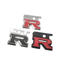 3D Car Styling Fit for Nissan GTR Logo Auto Emblem Accessories Racing Trunk Badge Sticker Decal 3 colors Car Silver With Black