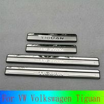 Skirta VW Volkswagen Tiguan 2010-2016 automobilių durelių apsaugai chromo pagalvėlėms laiptelių šoniniams laiptelių transporto priemonių kopėčių priedams door sill guard