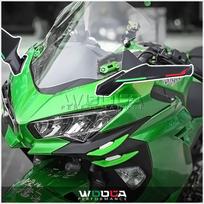 Skirta Kawasaki Ninja400 Ninja 250 400 ZX-6R ZX-10R Aerodinaminiai sparneliai Priekinis aptakas Lenktyninis spoileris Ninja650 Ninja1000 Aerodinaminis ForgedPattern