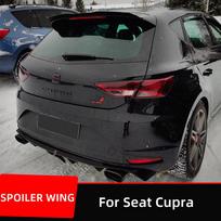 Seat Leon Cupra Hatchback R ST FR Galinės Stogo Bagažinės Dangčio Automobilio Spoilerio Sparnai Blizgūs Juodi Anglies Pluošto Universalūs Išoriniai Unpainted