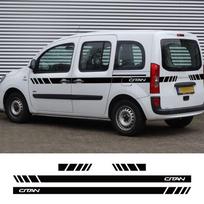 2 vnt. automobilio šoninių durelių lipdukai, skirti Mercedes Benz Citan Tourer Tuning priedams Panelinės furgono linijos grafikos vinilo plėvelė L1