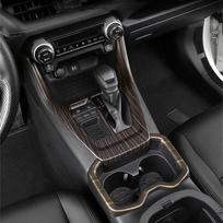 Skirta toyota rav4 rav 4 xa50   priedai dalys Automatinės pavarų dėžės dangtelio apdaila Dangtelio apdaila Žiedas Carbon fiber LHD