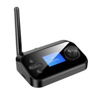 Su Bluetooth suderinamas 5.0 garso adapteris belaidžio siųstuvo imtuvas su mikrofonu stereo optiniu koaksialiniu juoda