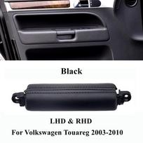Vidinės vairuotojo durų rankenos su apdailos dangteliu keitimas Volkswagen Touareg 2003 2004 2005 2006 2007 2008 2009 juoda