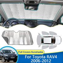 Skirta Toyota RAV4 Vanguard XA30 2006~2012 Pilnai skėčiai nuo saulės Skėčiai nuo UV Apsauga priekiniai stiklai langų vidus, automobilio skydelis Rear Windshield