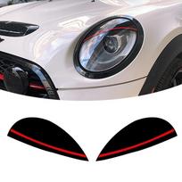 Automobilio priekinių žibintų vokų šviesa antakių lempos dekoravimo lipdukai, skirti Mini Cooper S Clubman F54 F55 F56 F57 F60 Countryman Sticker F54F55F56F57
