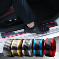 3/5 cm pločio automobilio lipdukai Anti Scratch Durų slenksčio apsauga Guminė juostelė Anglies pluošto automobilio slenksčio apsauga Buferio plėvelė scraper