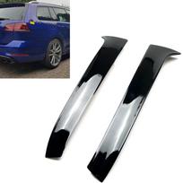 For Volkswagen VW Golf 7 7.5 MK7 MK7.5 2014- Variant Wagen Rear Window Trim Trunk Spoiler Side Wing Tail Gate Cover Gloss Black