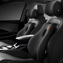Automobilio kaklo masažo pagalvė juosmens atramos pagalvėlė Auto sėdynė Kelionė Atpalaiduojanti galvos juosmens atrama Automobiliniai priedai Universalūs black pillow
