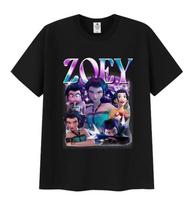 Zoey Huntrix Kpop Demon Hunters  Graphic T Shirts Men Women Retro High Quality Fashion T-shirt Casual Oversized Cotton Tees S