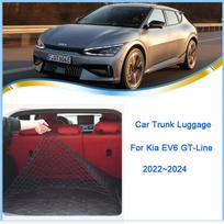 skirtas Kia EV6 GT-Line Automobilio bagažinės Tinklelis Elastinis Nailonas Galinis Bagažinės Sandėliavimo Organizatorius Bagažo tinklai Auto 70cmX70cm