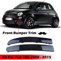 Automobilio priekinio buferio apatinė apdailos juosta Anti-collision Strip Tinka Fiat 500 2007-2015 735455056 735455057 Anglies pluoštas Anti-collision Strip