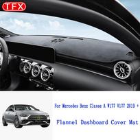 Flanelinis Dashmat prietaisų skydelio dangtelis nuo saulės prietaisų skydelio dangčio kilimas skirtas Mercedes Benz A klasės W177 A160 A180 A200 A45 Left rudder LHD