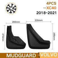 For Volvo XC40 2018 -  Set Mudflaps Splash Guards Mudguards Fender  Front Rear Car