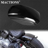 Motociklo blizgus juodas trumpas plokščias galinis sparnas purvasaugis Bobber Cafe Racer sparno dangtelis Harley Sportster XL883 XL1200 Gloss black Fender