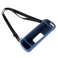 Silikoninis dėklas, suderinamas su Anker Soundcore Motion+ Bluetooth garsiakalbiu, su dirželiu ir karabinu mėlyna