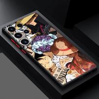 Case for Samsung Galaxy S23 Ultra S22 Plus S24 S21 FE S25 S9 S10 S20 Black Edge Shell Anime One Pieces Galaxy S22 5G