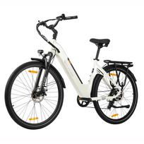 TTGO C3 SE Miesto elektrinis dviratis suaugusiems, 28 colių ratai, 250W variklis, 36V20Ah baterija, visureigis E-bike su visureigio stabdžiais balta