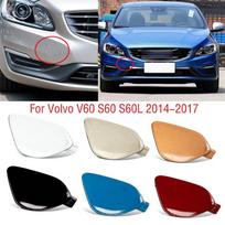 Automobilio priekabos tempimo akių dangtelis Volvo V60 S60 S60L 2014 2015 2016 2017 priekinio buferio vilkimo kablio dangtelis balta
