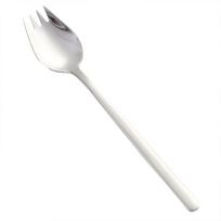 2 viename nerūdijančio plieno šakutė šaukštas Spork stalo įrankių rinkinys virtuvės lauko indų įrankis white