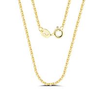 14K Auksas Tikras Varis 1,0 mm Kabelio Grandinėlės Karoliai su Rankų Gamybos Elegantiška Grandinėle Moterims Papuošalai SC06 55cm