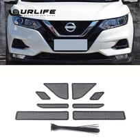 Automobilio grotelių tinklelis nuo vabzdžių Apsauginis tinklelis Apsauginis dangtelis Apdailos priedai Nissan Qashqai J11 2016 2017 For Qashqai 16-18