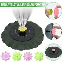 Saulės fontano siurblys Lotus Leaf Wrap Plaukiojantis 1W vandens fontanas su antgaliais paukščių maudynių tvenkinio baseinui