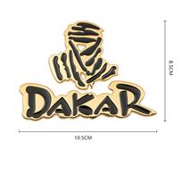 Automobilio 3D metalinis lipdukas Dakaro logotipas raliui bekele visureigiui Jeep Dodge Ford Automobilio galinio bagažo skyriaus emblema ženkliukas motociklo lipdukai auksas