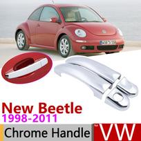 skirtas Volkswagen VW New Beetle 1998~2011 Chromuotas durelių rankenos dangtis Automobilio priedai Lipdukai Apdailos komplektas 1999 2001 2003 2005 2007 m. Handle 2 Door