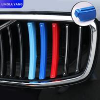 Skirta Volvo xc60 xc90 s90 v90 xc40 s60 v60 CC vidutinio tinklo trispalvių juostelių apdailos automobilių priedams 2018-2021 xc60