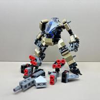 Veiksmo figūrėlės Statybiniai blokeliai Modelis Valdomas Mech Karių Blokinė figūrėlė Robotų Kareivis Surinkimo žaislai Vaikams bedugnė