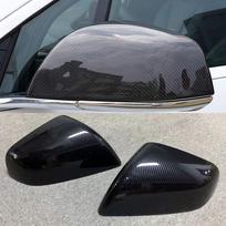 2Pcs ABS Carbon fiber Side Door Rearview Mirror Cover Trims Car Accessories Fit For Tesla Model X 2016 2017 2018