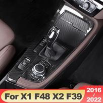 Skirta BMW X1 F48 X2 F39 2016 2017 2018     ABS Automobilio vidinė pavarų perjungimo svirties dėžutės skydelio apdailos rėmo priedai C Silver
