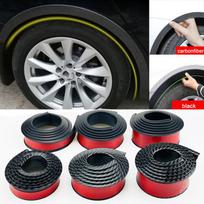 Universalus juodas anglies pluošto sparnas, automobilio ratų antakiai, guminė apsauga, juostelės apsauga, rato arkos apdailos arkos ilgintuvas 38mm black