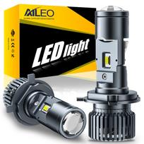 AILEO H4 LED priekinių žibintų keitiklio rinkinys sprendžia šviesos sklaidą LED priekinis žibintas su projektoriumi automobiliui, motociklui 110W 6500K 20000 liumenų H4 balta