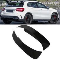 2 vnt. blizgūs juodi galinio buferio spoilerio sparneliai Mercedes GLA klasės X156 GLA200 260 GLA45 AMG‑Line A