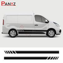 2 vnt. Automobilio durų lipdukai Renault Trafic 3 2, Fiat Talento, Nissan NV300, Vauxhall Vivaro kemperiui, Vinilinės plėvelės lipdukai, Aksesuarai L1 For SWB