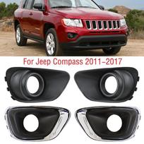 Jeep Compass 2011-2017 automobilio priekinio buferio rūko žibinto apdailos rėmo dangtelis rūko žibintas rūko žibinto dangtelis gaubtas A left