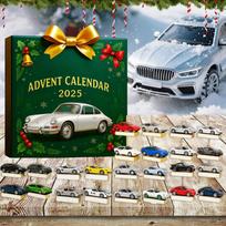 Car Advent Calendar 2025 24days 2D Flat Acrylic Pendant Car Countdown Calendar Blind Box for Adult Men And Teen Boys One Size