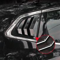 Automobilių priedai 2vnt galinio lango kaušeliai žaliuzės roletai žaliuzės dangtelio apdaila skirta Nissan Qashqai J11 2015 2016 2017 2018 m. Glossy Black