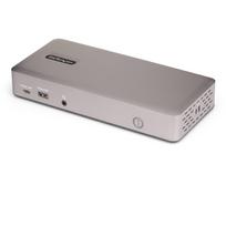 StarTech.com Triple-Monitor USB4 Docking Station, 4K 60Hz HDMI or DisplayPort, 100W Laptop Charging, 2.5GbE, USB-C Multi-Monitor Dock, Driverless (150UE-USB4DOCKTRIPLE)