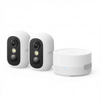 eufy eufyCam C35 - 2 Camera Kit - Netzwerk-Überwachungskamera - Außenbereich, Innenbereich - wetterfest - Farbe (Tag&Nacht) - 1920 x 1080 - 1080p - Audio - drahtlos - Wi-Fi - Gleichstrom 5 V (E8110429)