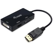 Equip DisplayPort-zu-VGA- / -HDMI- / -DVI-Adapter - 0,24 m - DisplayPort - DVI-D + VGA (D-Sub) + HDMI - Männlich - Weiblich - Gerade (133441)