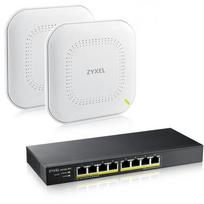 Nebula Simplicity Starter Kit 2x WiFi 6 Access Points & 8-Port PoE Smart managed Switch NWA90AX & GS1915-8EP