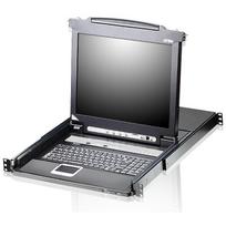 ATEN Slideaway CL5708M - KVM-Konsole mit KVM-Switch - 8 Anschlüsse - PS/2, USB - Englisch - 43.2 cm (17)