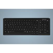 Active Key IndustrialKey AK-7000 - Tastatur - kompakte Abmessungen, Notebook-Stil, mit Nummernblock - PS/2 - QWERTY - GB - Schwarz (AK-7000-P-B/UK)